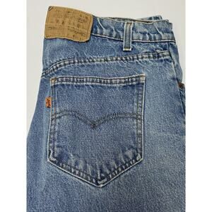Vintage Levis 40505-0215 Jeans Mens W36xL34 Orange Tab Made USA 80s Blue Denim